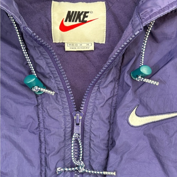 Rare Vintage 90s Nike Hooded Insulated Jacket - White Tag Era - Picture 6 of 13